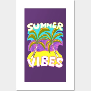 Summer Vibes Beach Paradise Posters and Art